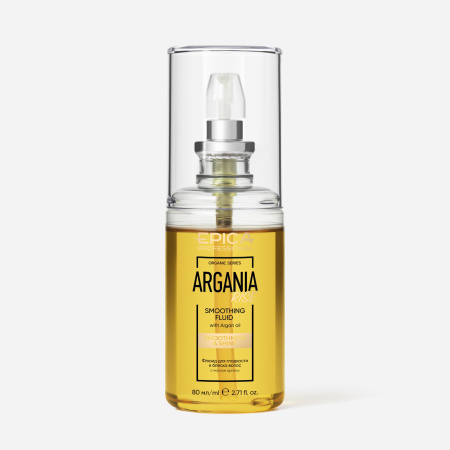 Флюид для гладкости и блеска волос «ARGANIA RISE Organic», 80 мл